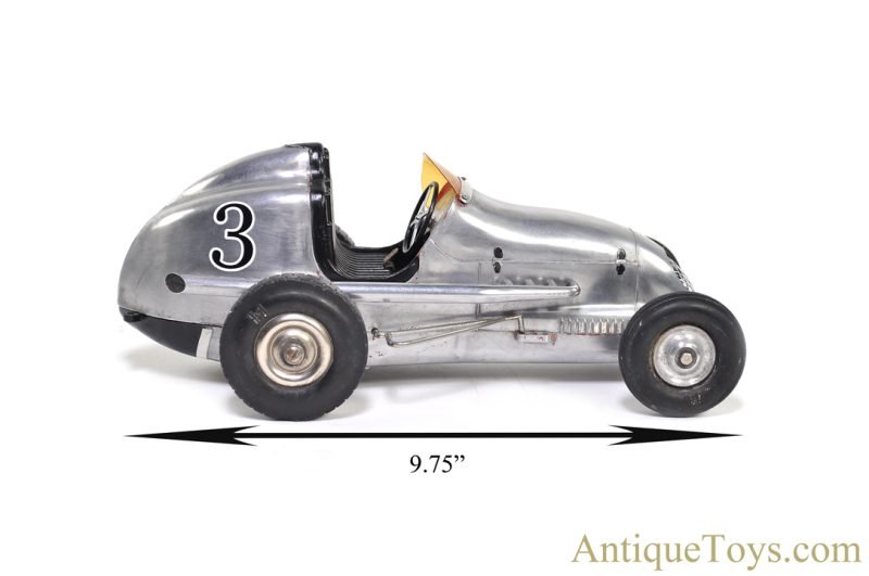 Ohlsson & Rice ca. 1946-1950 Aluminum #3 "Miniature Racing Car" Tether Car <FONT COLOR="ff000 ">*SOLD*</font> - Image 8