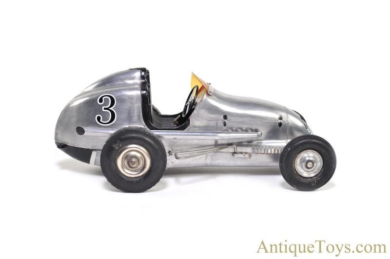 Ohlsson & Rice ca. 1946-1950 Aluminum #3 "Miniature Racing Car" Tether Car <FONT COLOR="ff000 ">*SOLD*</font> - Image 2