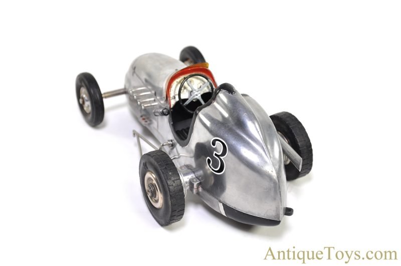Ohlsson & Rice ca. 1946-1950 Aluminum #3 "Miniature Racing Car" Tether Car <FONT COLOR="ff000 ">*SOLD*</font> - Image 6