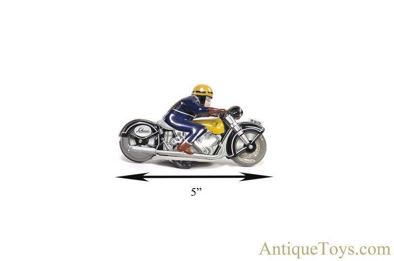 Schuco Tin Lithographed Windup "Motoracer 1006" Limited Edition Deutsche Post Motorcycle <FONT COLOR="ff000 ">*SOLD*</font> - Image 5