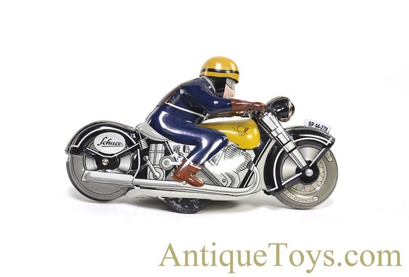 Schuco Tin Lithographed Windup "Motoracer 1006" Limited Edition Deutsche Post Motorcycle <FONT COLOR="ff000 ">*SOLD*</font> - Image 2