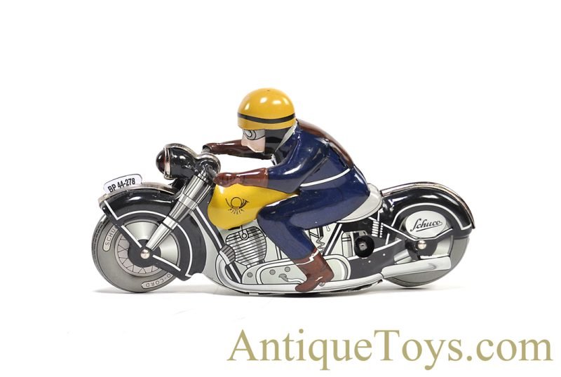 Schuco Tin Lithographed Windup "Motoracer 1006" Limited Edition Deutsche Post Motorcycle <FONT COLOR="ff000 ">*SOLD*</font> - Image 3