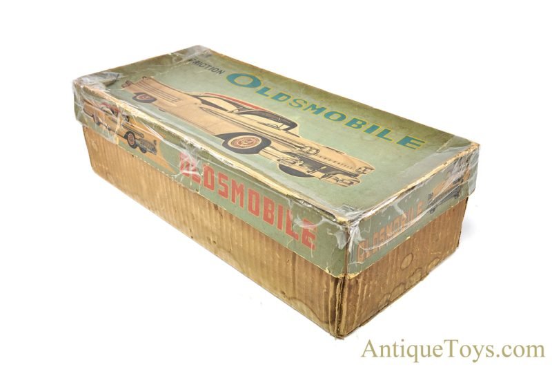 Yonezawa (Y) & Ichiko Toys Large Tin Lithographed Friction Oldsmobile with Driver in Box <FONT COLOR="ff000 ">*SOLD*</font> - Image 7