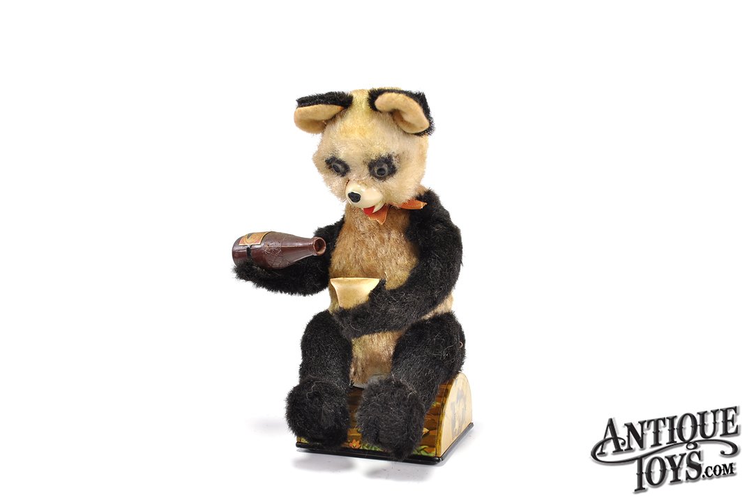 ALPS Tin Lithographed Battery Operated “Picnic Bear” with
