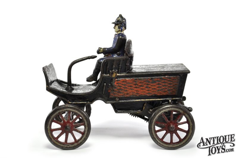 Harris Toy Co. Cast Iron Clockwork Horseless Carriage <FONT COLOR="ff000 ">*SOLD*</font> - Image 3