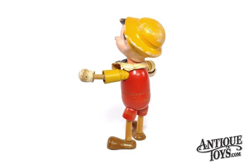 Ideal Toys ca. 1930s Wood & Composite Articulated Disney's Pinocchio Doll for Sale - Image 5