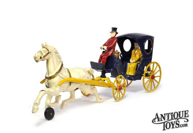 Kenton Post-War Cast Iron Horse Drawn Carriage for Sale <FONT COLOR="ff000 ">*SOLD*</font>