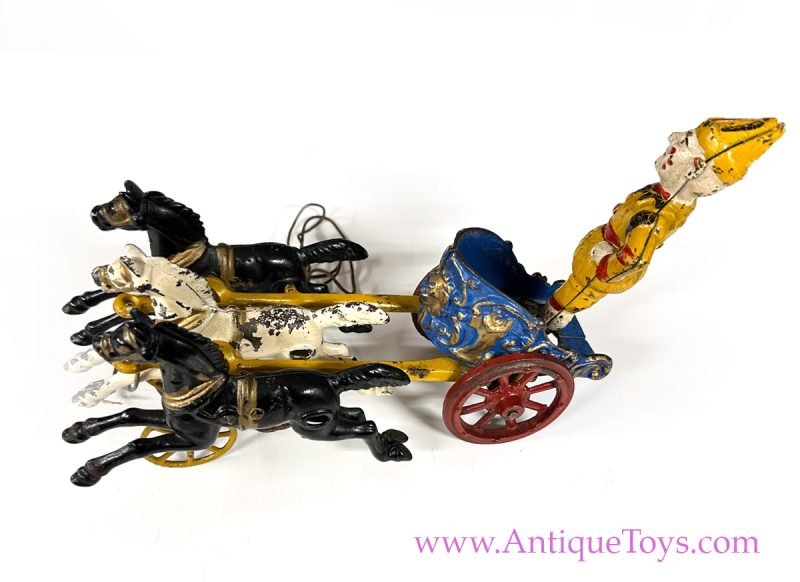 Hubley Cast Iron Clown Chariot <FONT COLOR="ff000 ">*SOLD FOR CLIENT*</font>