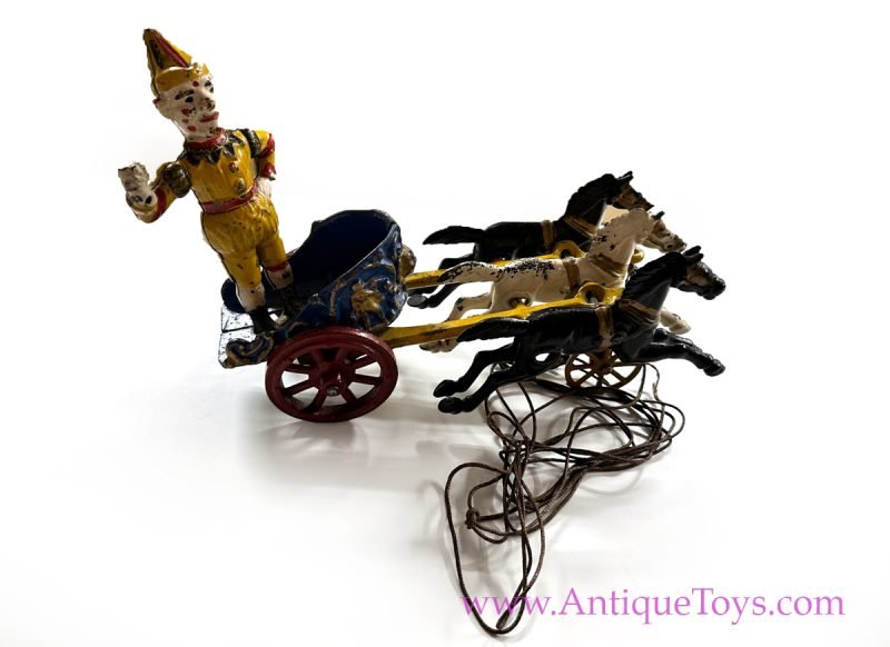 Hubley Cast Iron Clown Chariot <FONT COLOR="ff000 ">*SOLD FOR CLIENT*</font> - Image 5