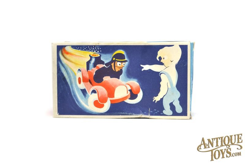 Pre-War Arnold Tin Lithographed Windup Large Fire Engine with Sparking Boiler & Small No. 640 Box for Sale - Image 9