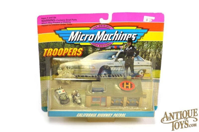 Galoob Micro Machines No. 65400 Troopers California Highway Patrol Collection #4 Playset on Card for Sale