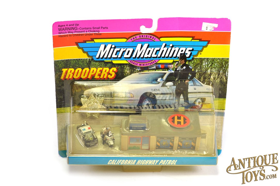 Galoob Micro Machines No. 65400 Troopers California Highway Patrol  Collection #4 Playset on Card for Sale -  - Antique Toys for  Sale