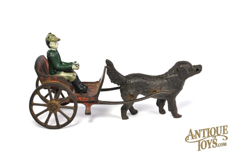 Harris Toy Co. ca. 1903 Cast Iron No. 105 Dog Cart 7.5" <FONT COLOR="ff000 ">*SOLD*</font> - Image 2