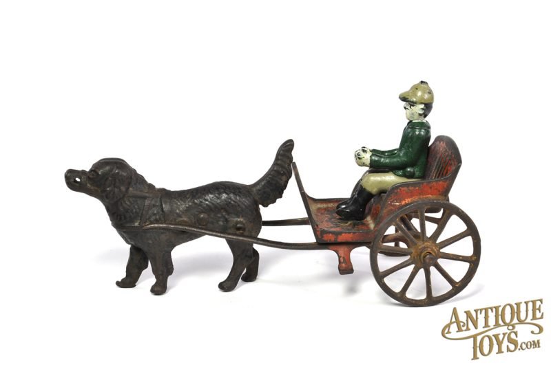 Harris Toy Co. ca. 1903 Cast Iron No. 105 Dog Cart 7.5" <FONT COLOR="ff000 ">*SOLD*</font> - Image 3