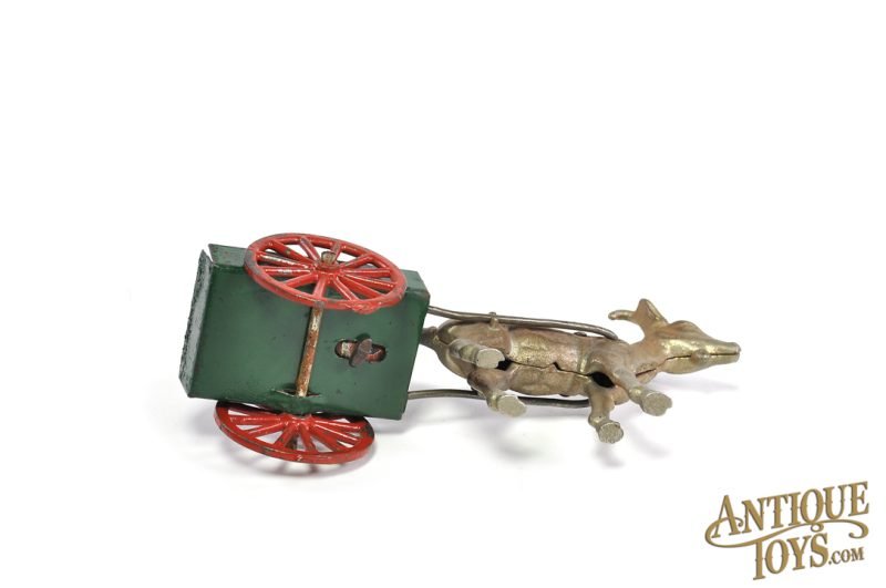 Hubley Cast Iron and Pressed Steel Goat Cart with Wilkins Happy Hooligan Rider Pairing <FONT COLOR="ff000 ">*SOLD*</font> - Image 6
