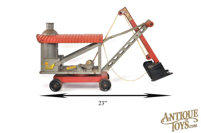 Keystone Pressed Steel Ride 'Em Steam Shovel & "Mike Mulligan and His Steam Shovel" Book <FONT COLOR="ff000 ">*SOLD*</font> - Image 10