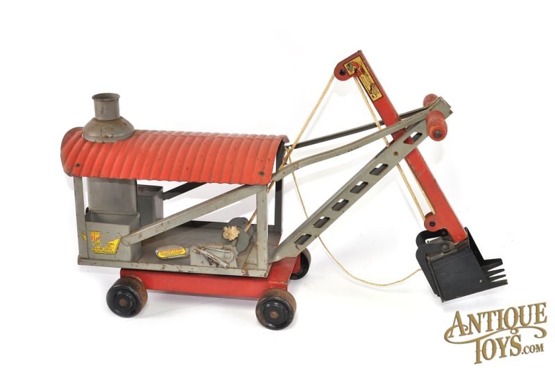 Keystone Pressed Steel Ride 'Em Steam Shovel & "Mike Mulligan and His Steam Shovel" Book <FONT COLOR="ff000 ">*SOLD*</font> - Image 3