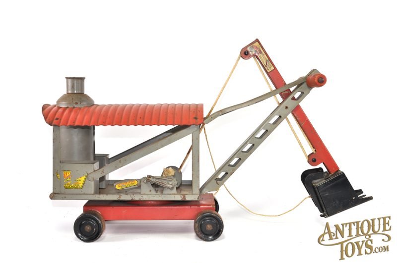 Keystone Pressed Steel Ride 'Em Steam Shovel & "Mike Mulligan and His Steam Shovel" Book <FONT COLOR="ff000 ">*SOLD*</font> - Image 4
