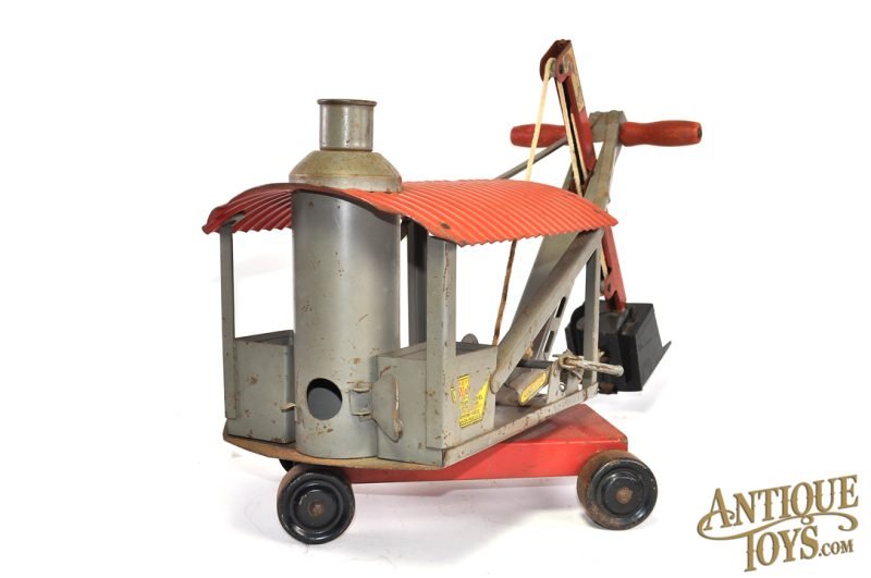 Keystone Pressed Steel Ride 'Em Steam Shovel & "Mike Mulligan and His Steam Shovel" Book <FONT COLOR="ff000 ">*SOLD*</font> - Image 8