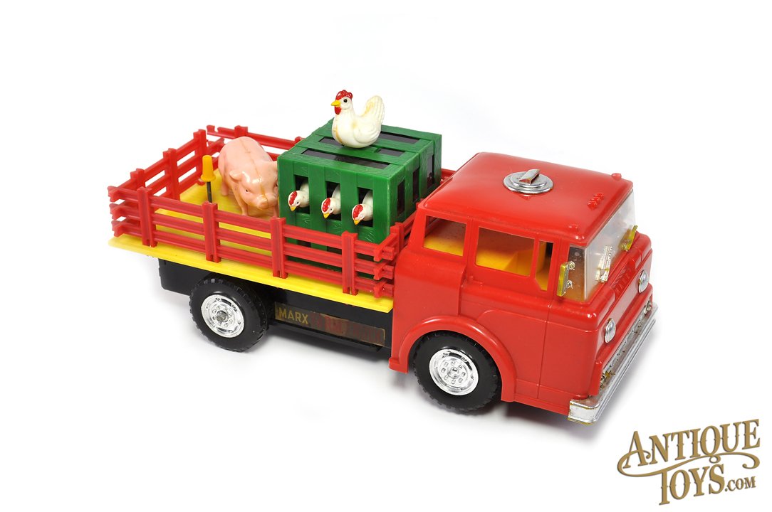Marx Plastic Battery Operated Farm Truck for Sale -  - Antique  Toys for Sale