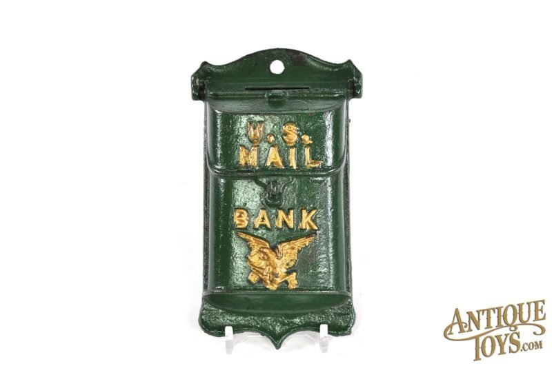 A.C. Williams Cast Iron Hanging U.S. Mail Still Penny Coin Bank 5" <FONT COLOR="ff000 ">*SOLD*</font> - Image 2