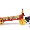 Wilkins Toy Co. ca. 1910 Cast Iron No. 147 City Dray Beer Barrel Wagon for Sale - Image 3