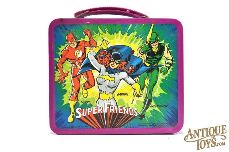 Aladdin Industries Inc. Vintage ca. 1976 DC Comics Super Friends Lunchbox & Thermos for Sale - Image 2