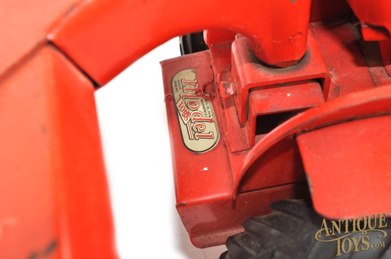 Doepke Model Toys ca. 1950s Pressed Steel Heiliner Heavy Road Grader <FONT COLOR="ff000 ">*SOLD*</font> - Image 3