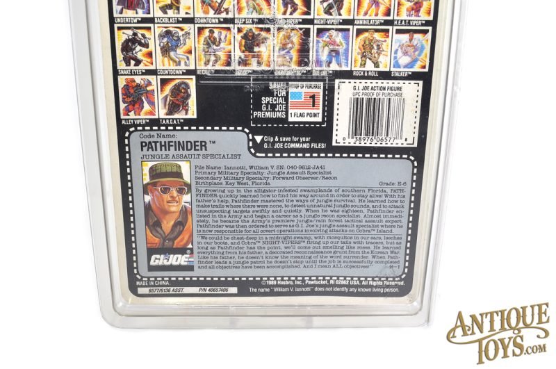 Hasbro 1989 G.I. Joe ARAH Pathfinder 3.75" Action Figure Carded for Sale - Image 9