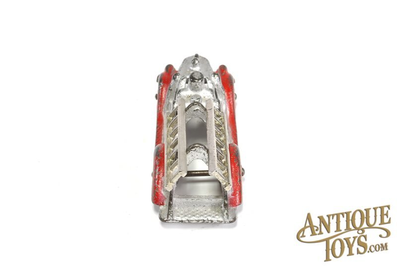 Hubley ca. 1930’s Silver and Red Cast Iron Fire Engine Ladder Truck 5" <FONT COLOR="ff000 ">*SOLD*</font> - Image 5
