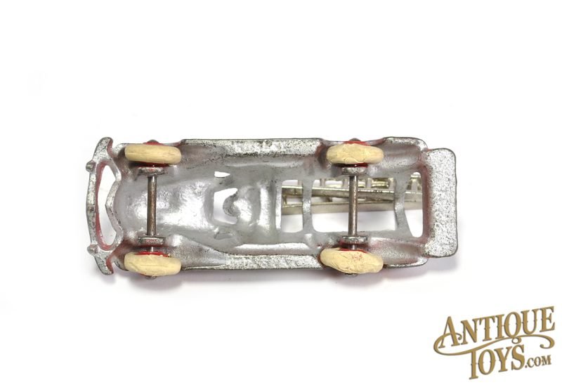 Hubley ca. 1930’s Silver and Red Cast Iron Fire Engine Ladder Truck 5" <FONT COLOR="ff000 ">*SOLD*</font> - Image 6