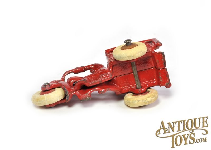 Hubley Toys Cast Iron Motorcycle Crash Car <FONT COLOR="ff000 ">*SOLD*</font> - Image 4