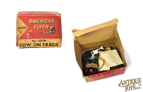 A.C. Gilbert No. 23791 American Flyer 3/16 Scale Cow on Track on Box for Sale
