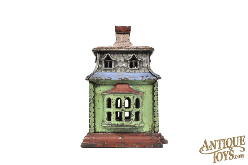 Thomas Swan ca. 1875 Cast Iron 5 Color Large City Bank Still Bank <FONT COLOR="ff000 ">*SOLD*</font> - Image 2