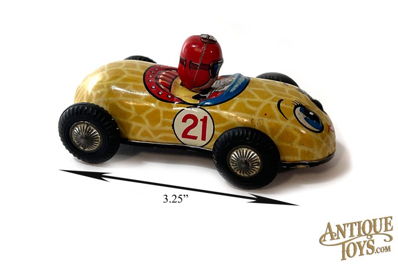 Frankonia Toys ca. 1969 Tin Lithographed Windup No. 21 "Peanut Racer" Japanese Toy <FONT COLOR="ff000 ">*SOLD*</font> - Image 6