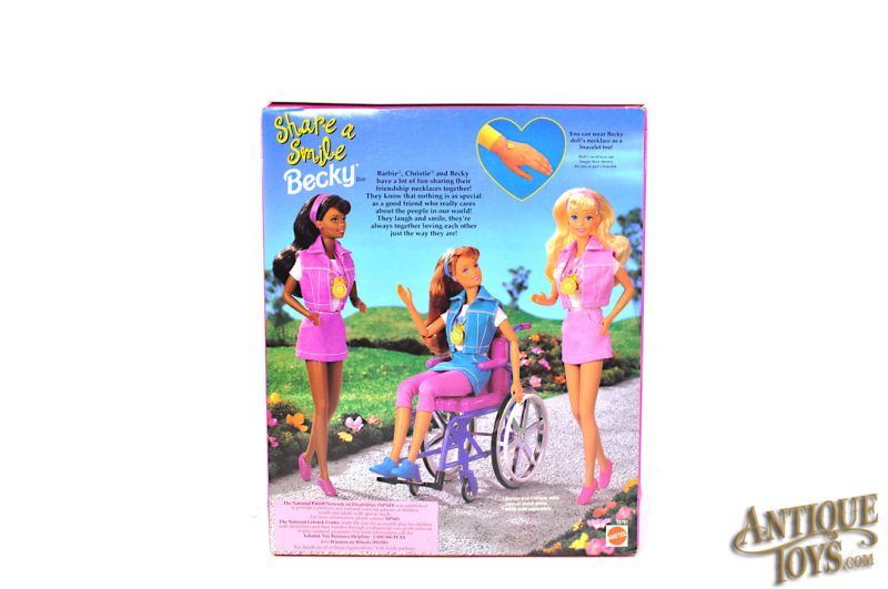 Mattel 1996 Barbie Special Edition Share a Smile Becky Wheelchair Barbie Sealed in Box for Sale - Image 2