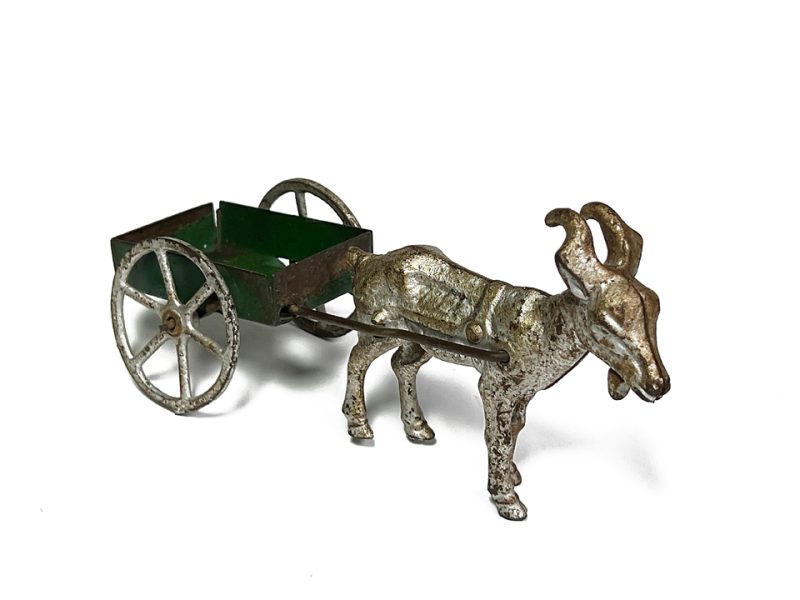 Hubley Cast Iron and Pressed Steel Goat Cart for Sale - Image 4