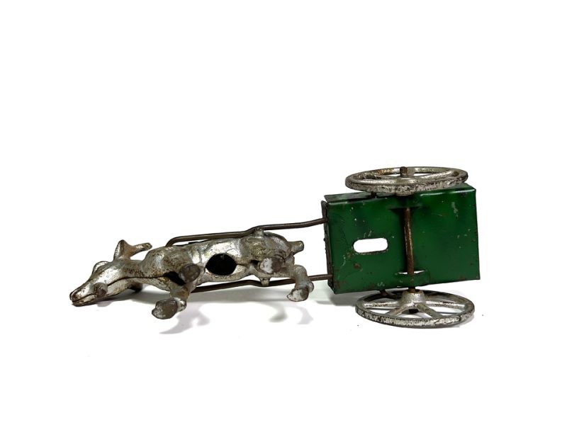 Hubley Cast Iron and Pressed Steel Goat Cart for Sale - Image 7