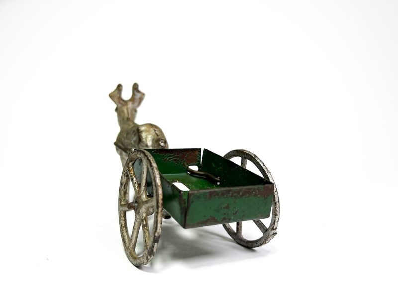 Hubley Cast Iron and Pressed Steel Goat Cart for Sale - Image 5