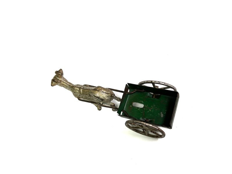 Hubley Cast Iron and Pressed Steel Goat Cart for Sale - Image 6