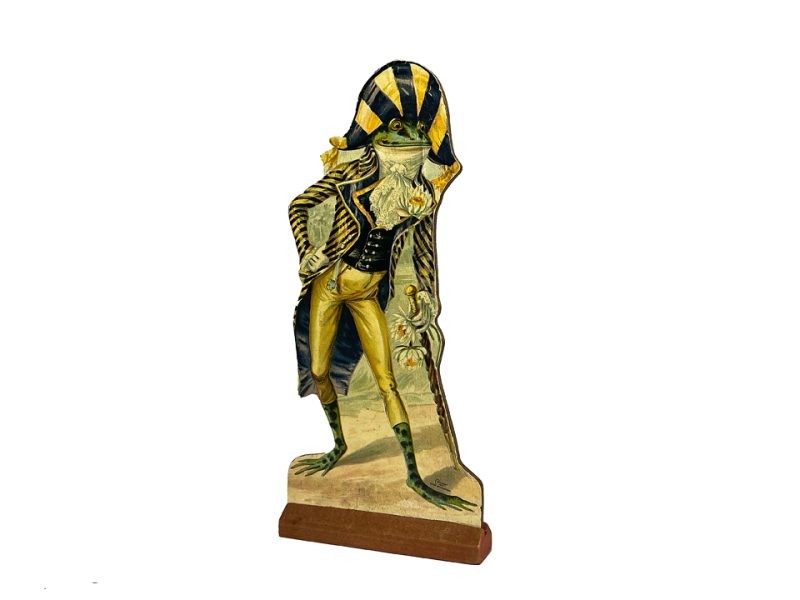 McLoughlin Bros. A Frog He Would A Wooing Go Standing Mr. Frog Figure <FONT COLOR="ff000">*SOLD*</font>