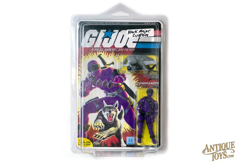 Black Major Custom G.I. Joe ARAH Commando Snake Eyes Purple Carded Unpunched <FONT COLOR="ff000">*SOLD*</font>