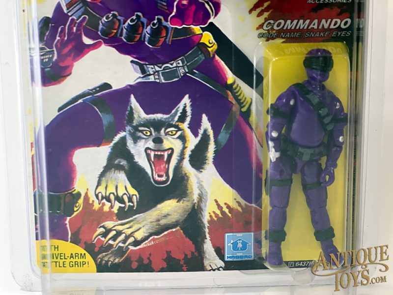 Black Major Custom G.I. Joe ARAH Commando Snake Eyes Purple Carded Unpunched <FONT COLOR="ff000">*SOLD*</font> - Image 6