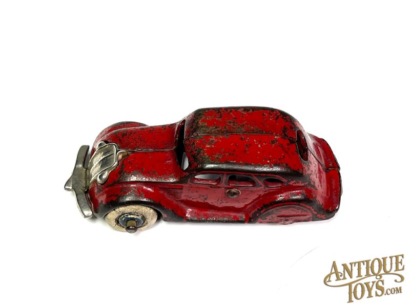 Arcade ca. 1930's Cast Iron Red Chrysler Airflow for Sale - Image 5