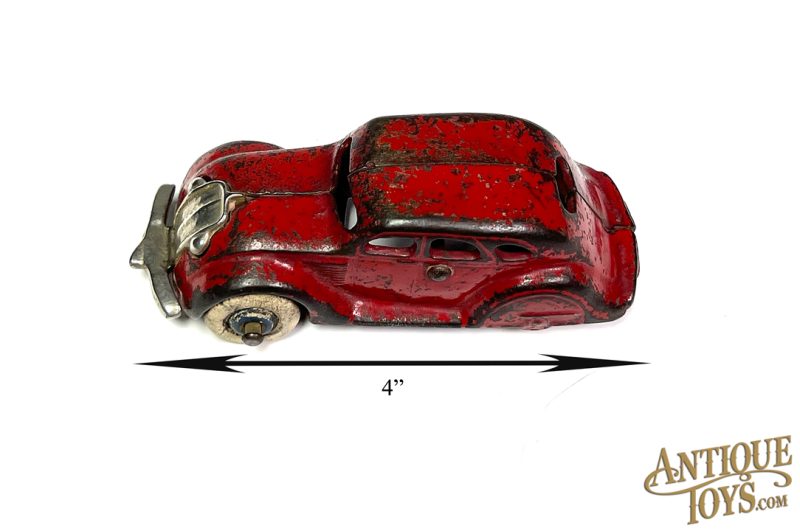 Arcade ca. 1930's Cast Iron Red Chrysler Airflow for Sale - Image 9