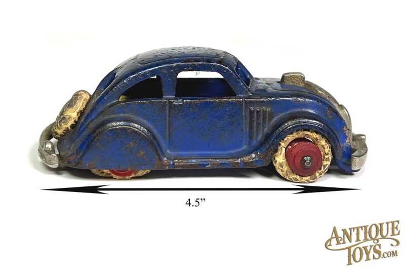 Hubley Blue Cast Iron Chrysler Airflow 4.5" for Sale - Image 7