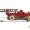 Hubley Cast Iron No. 505  Fire Engine Ladder Truck 6" for Sale - Image 6