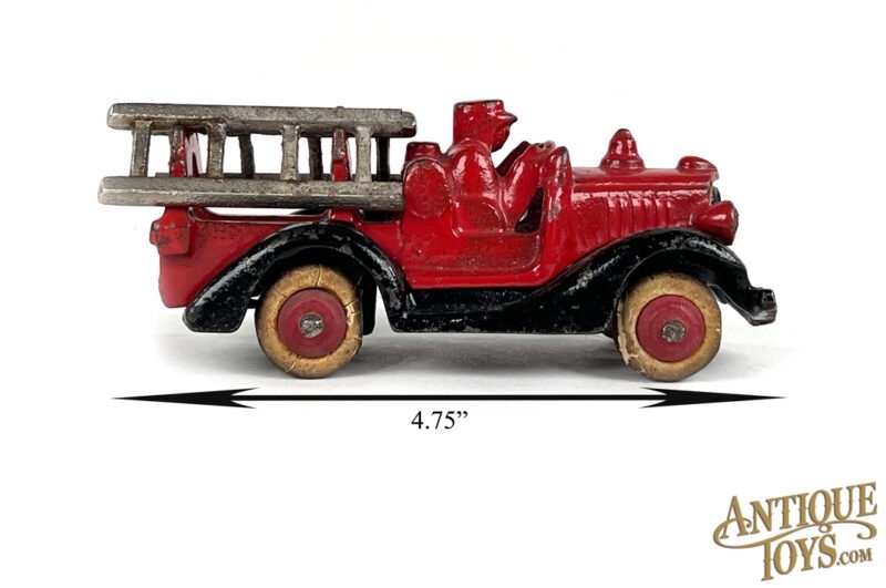 Hubley Cast Iron Fire Engine Ladder Truck 4.75" for Sale - Image 7