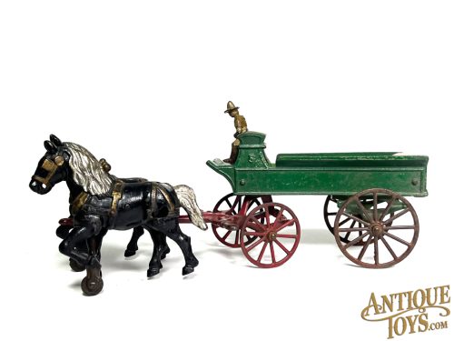 Kenton Green Cast Iron 5 Ton Horse Drawn Wagon for Sale