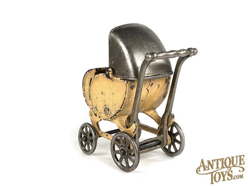 Kilgore Cast Iron Baby Buggy Pram Stroller for Sale - Image 3
